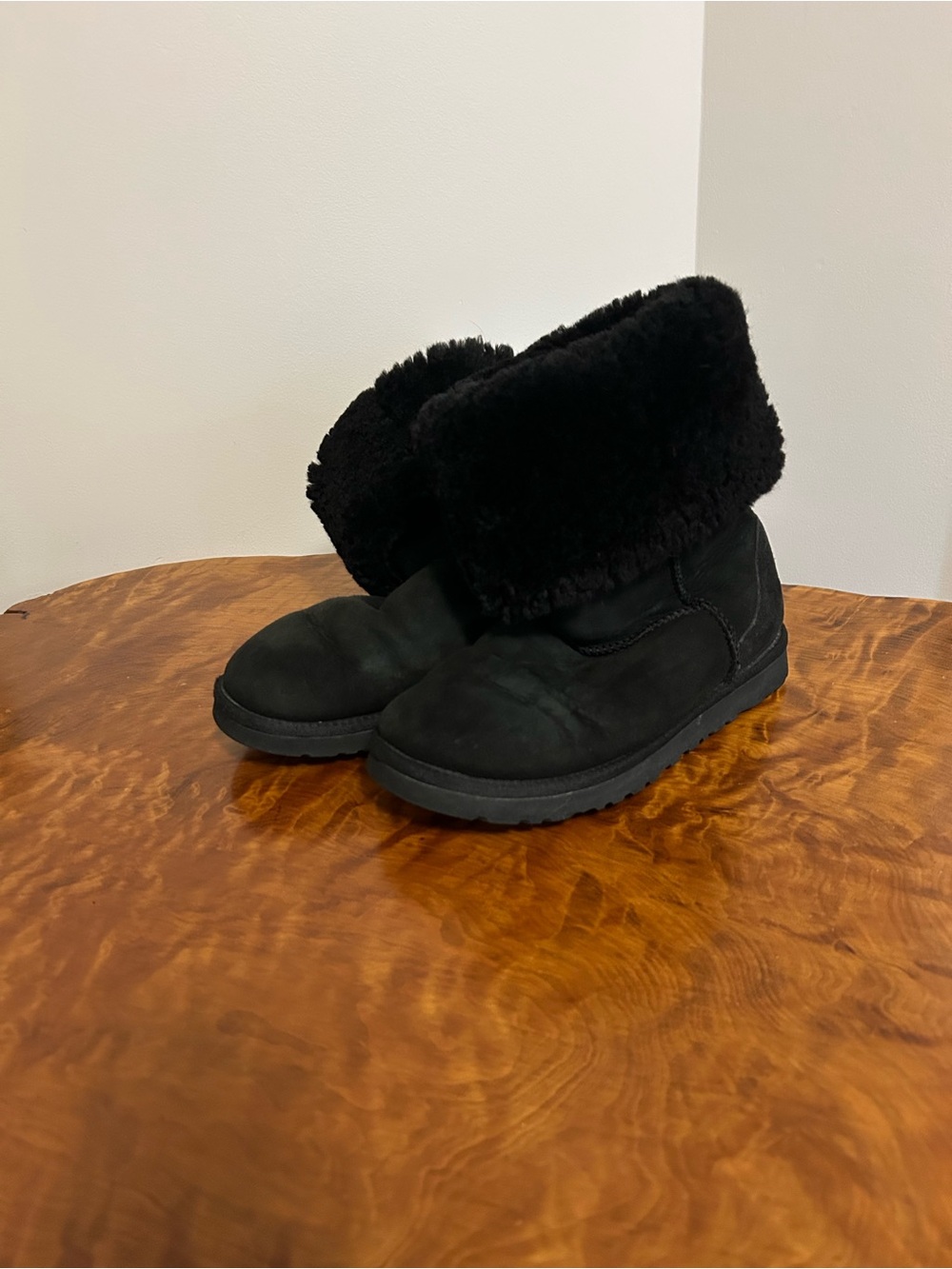 UGG Australia Classic Tall Suede Boots Black Size 8 (Style 5815)